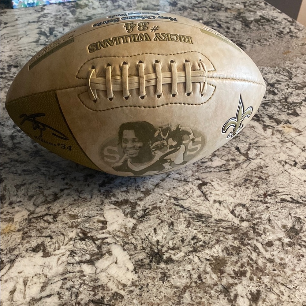 New Orleans Saints Ricky Williams 1999 Collectible Football Limited Edition NFL